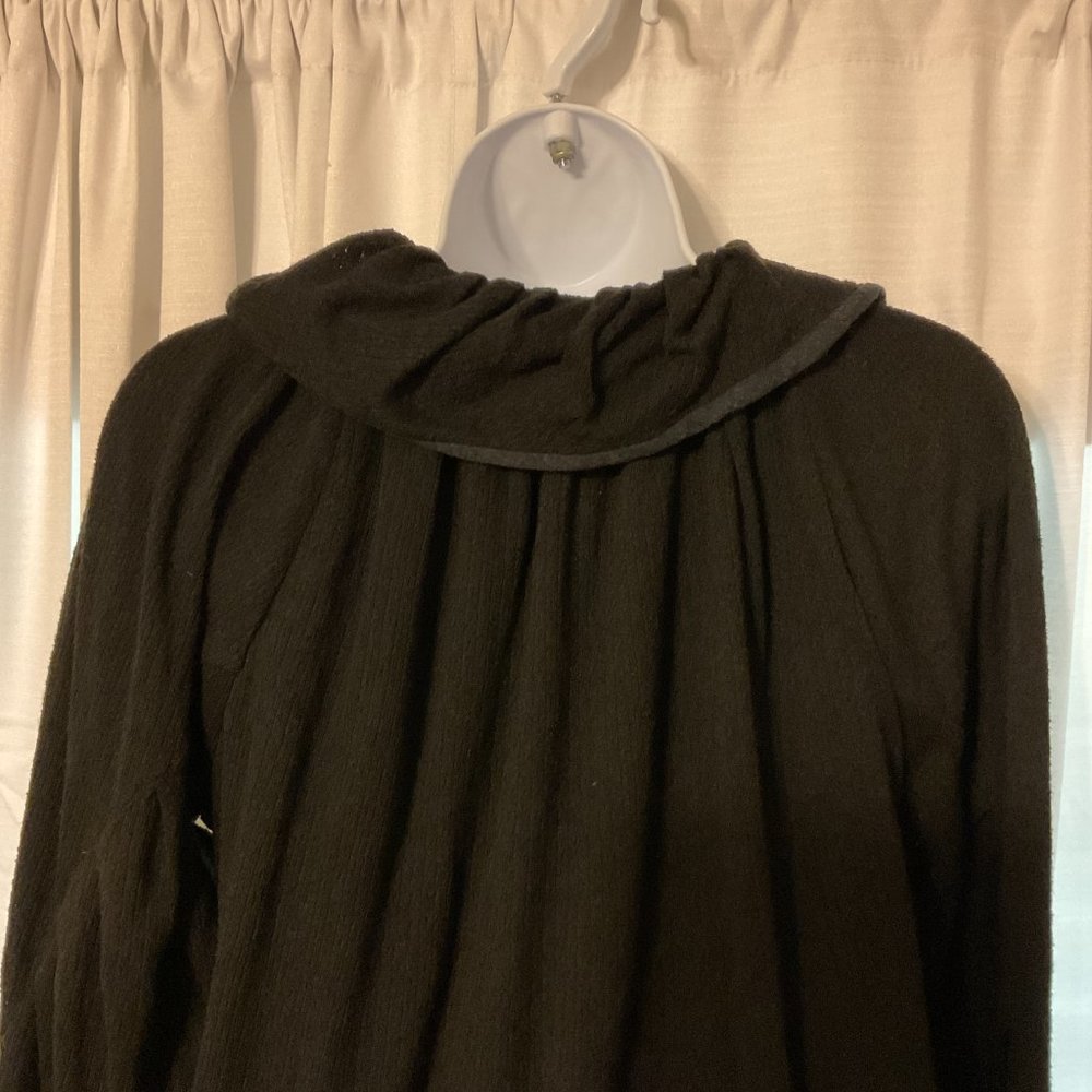 Marc by Marc Jacobs Jacket XS Black Collar Pockets Puff Long 3/4 Sleeve - Picture 6 of 8